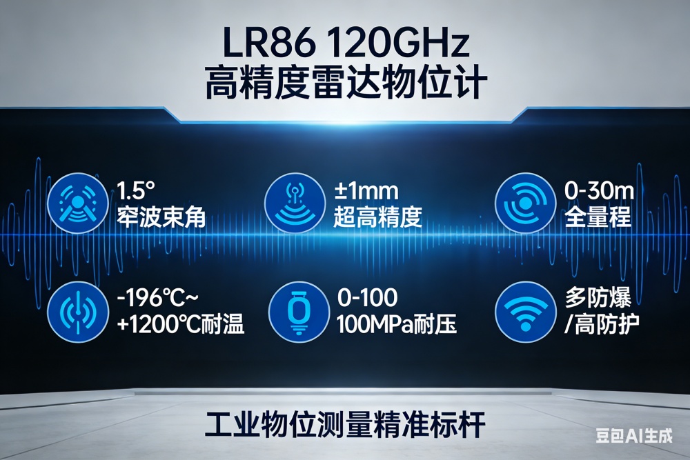 LR86 120GHz 高精度雷达物位计：工业物位测量的精准标杆